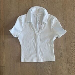 NWT Travis Mathew Womens Tropical Outlook Top Ivory Medium